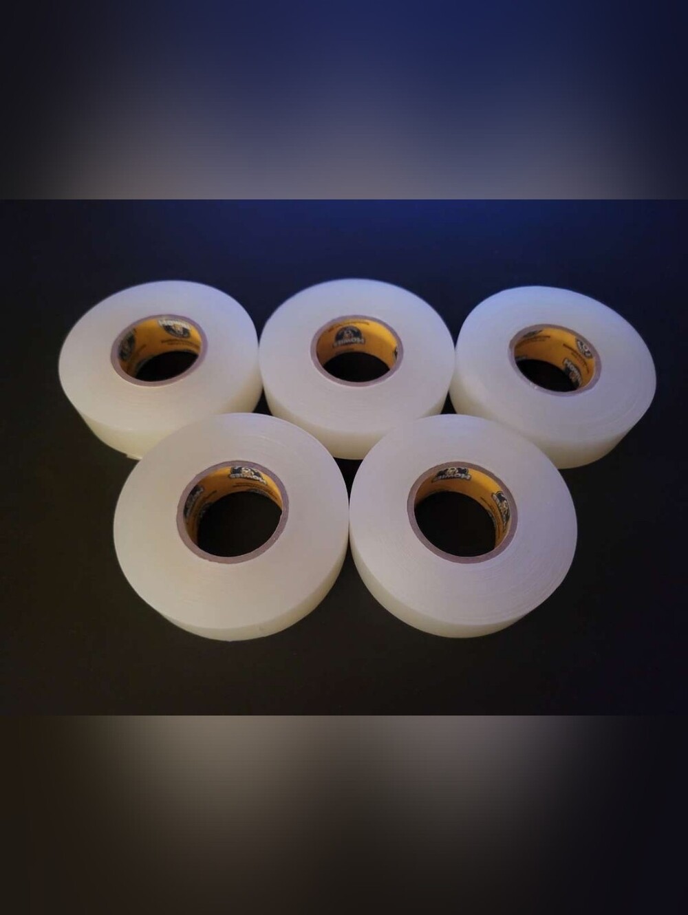 Lot Of Five Rolls Howies Hockey Clear Plastic Tape New